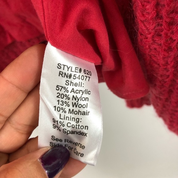 Cabi mohair wool zip lined cozy sweater jacket M - Picture 4 of 6